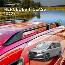 Relingi dachowe do Mercedes T-Klasa W420 2022- Aluminium plastik