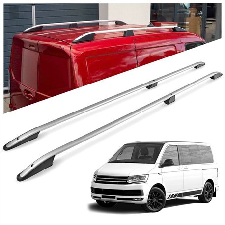 Roof rails for Volkswagen VW Multivan T6 L2 LWB 2015-2019 Elegance Aluminu