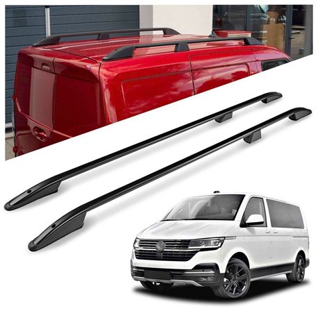 Roof rails for Volkswagen VW Caravelle T6.1 L1 SWB 2019-2023 Elegance Alum