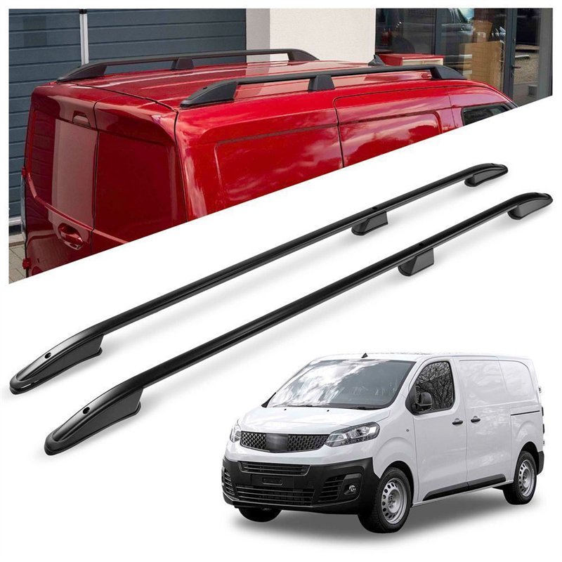 Roof rails for Fiat Scudo III 507 L2 Standard 2022- Elegance Aluminum Plas