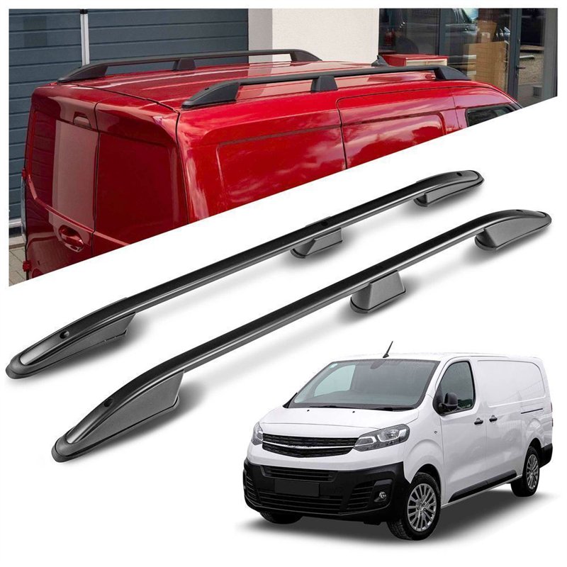 Roof rails for Opel Vivaro C L1 S 2019-2022 Elegance Aluminum Plastic