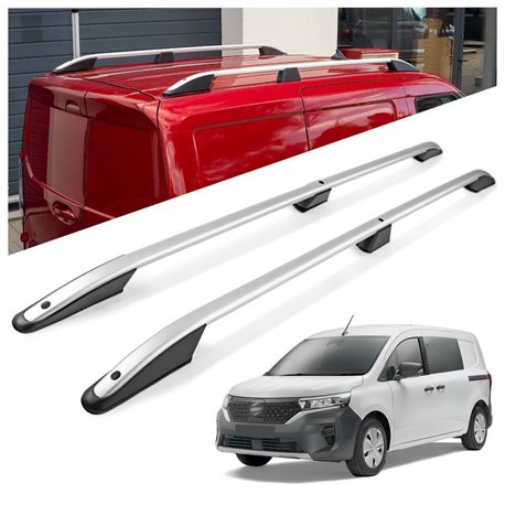 Roof rails for Nissan Townstar I NFK/XFK L2 2022- Elegance Aluminum Plasti