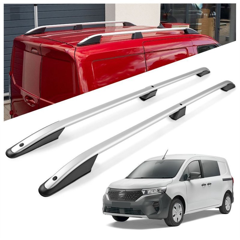 Roof rails for Nissan Townstar I NFK/XFK L2 2022- Elegance Aluminum Plasti