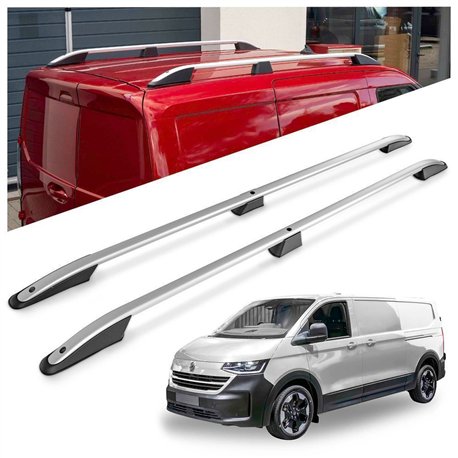 Roof rails for Volkswagen VW Transporter T7 L1 SWB 2025- Elegance Aluminum