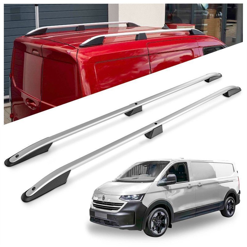 Roof rails for Volkswagen VW Transporter T7 L1 SWB 2025- Elegance Aluminum