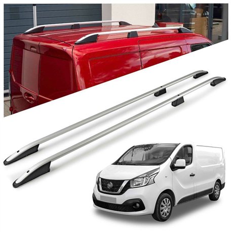 Roof rails for Nissan NV300 I X82 L1 SWB 2016-2021 Elegance Aluminum Plast