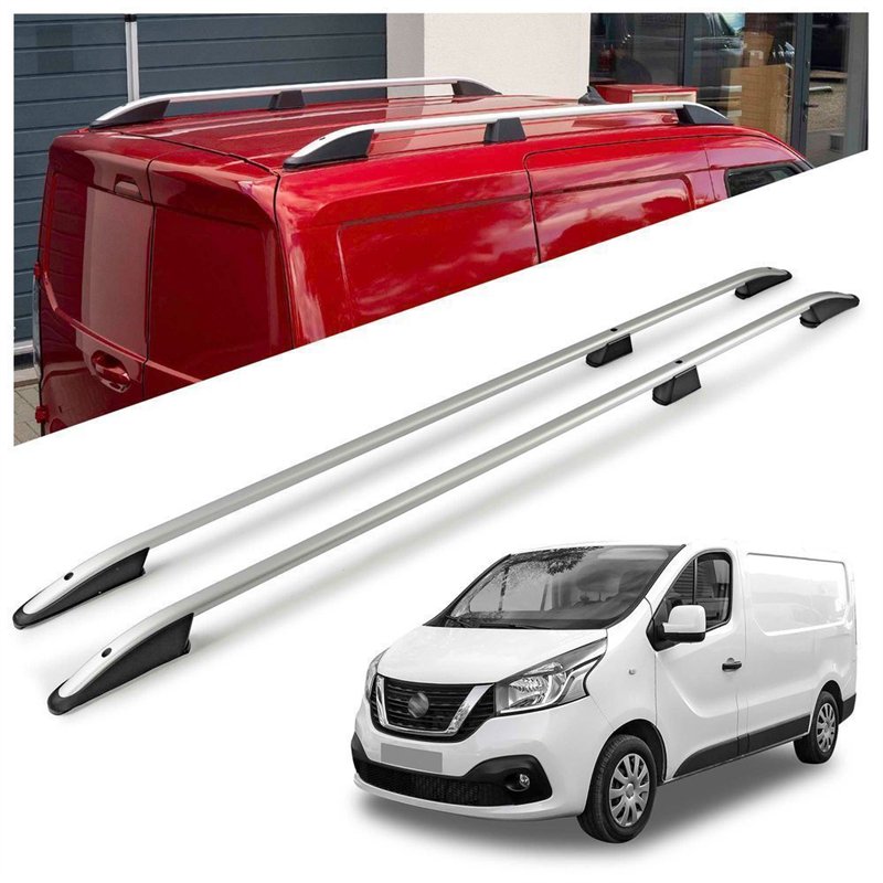 Roof rails for Nissan NV300 I X82 L1 SWB 2016-2021 Elegance Aluminum Plast
