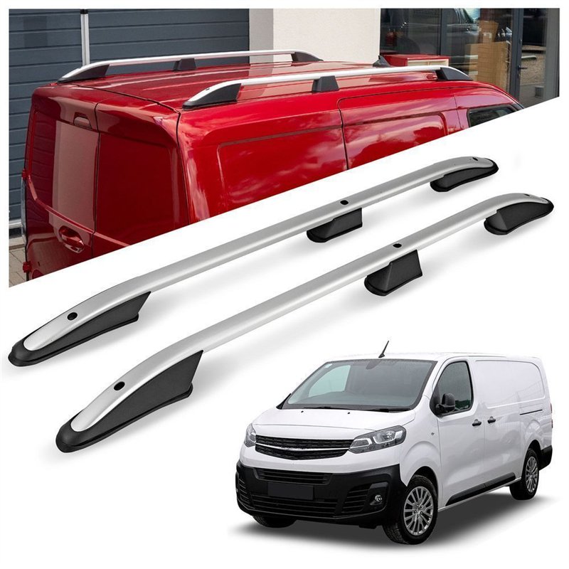 Roof rails for Opel Vivaro C L1 S 2019-2022 Elegance Aluminum Plastic