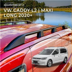 Relingi dachowe Volkswagen VW Caddy SB SK L2 Maxi 2020- Alumini