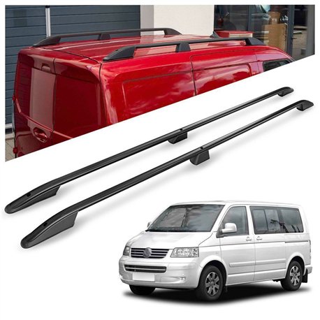 Roof rails for Volkswagen VW Caravelle T5 L2 LWB 2003-2015 Elegance Alumin