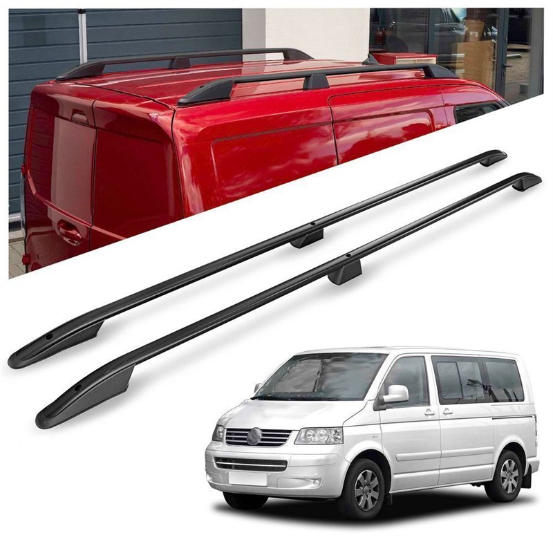 Roof rails for Volkswagen VW Caravelle T5 L2 LWB 2003-2015 Elegance Alumin
