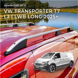 Roof rails for Volkswagen VW Transporter T7 L2 LWB 2025- Elegance Aluminum