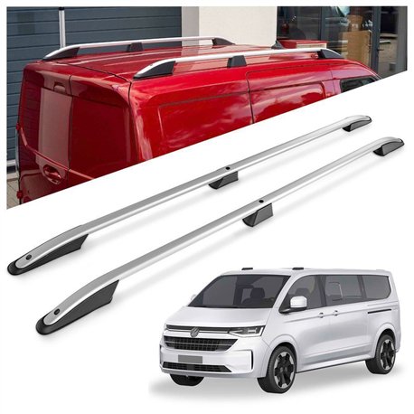 Roof rails for Volkswagen VW Caravelle T7 L1 SWB 2025- Elegance Aluminum P