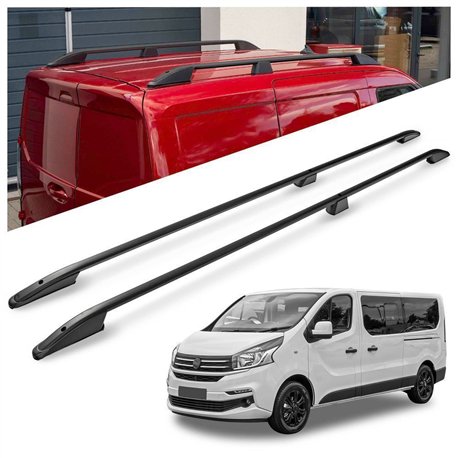 Roof rails for Fiat Talento II 296 X82 L2 LWB 2016-2021 Elegance Aluminum