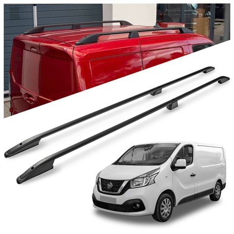Roof rails for Nissan NV300 I X82 L2 LWB 2016-2021 Elegance Aluminum Plast