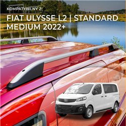 Relingi dachowe Fiat Ulysse III 507 L2 Standard 2022- Aluminium