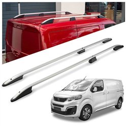 Roof rails for Peugeot Expert III V L3 2016- Elegance Aluminum Plastic