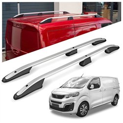Roof rails for Peugeot Expert III V L1 Compact 2016-2022 Elegance Aluminum