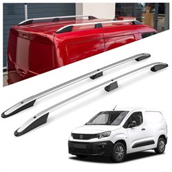 Roof rails for Peugeot Partner III K9 L1 Standard 2018- Elegance Aluminum