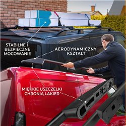 Relingi dachowe Peugeot Rifter I K9 L1 M 2018- Aluminium plasti