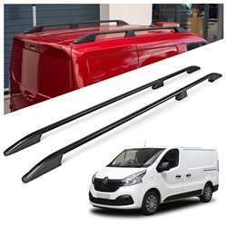 Roof rails for Renault Trafic III FG/JG L1 SWB 2014- Elegance Aluminum Pla