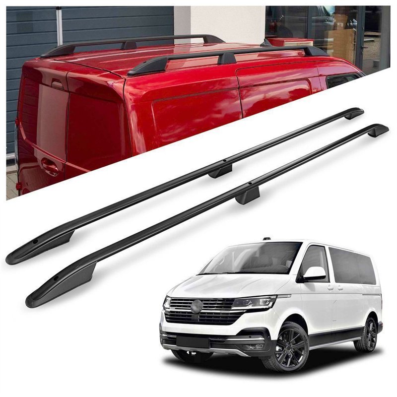 Roof rails for Volkswagen VW Caravelle T6.1 L2 LWB 2019-2023 Elegance Alum