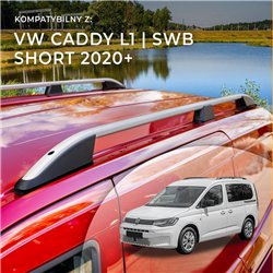 Roof rails for Volkswagen VW Caddy SB SK L1 SWB 2020- Elegance Aluminum Pl