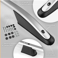 Roof rails for Volkswagen VW Transporter T6.1 L2 LWB 2019-2023 Elegance Al