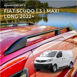 Relingi dachowe Fiat Scudo III 507 L3 Maxi 2022- Aluminium plas