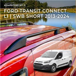 Roof rails for Ford Transit Connect II Mk2 V408 L1 SWB 2013-2024 Elegance