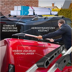 Relingi dachowe Toyota Proace II MDZ/MPY L1 Standard 2016- Alum