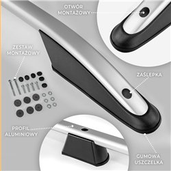 Roof rails for Ford Grand Transit Connect III Mk3 V761 L2 LWB 2024- Eleganc