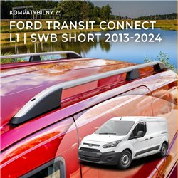 Roof rails for Ford Transit Connect II Mk2 V408 L1 SWB 2013-2024 Elegance