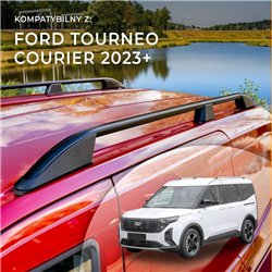 Roof rails for Ford Tourneo Courier II V769 2023- Elegance Aluminum Plasti