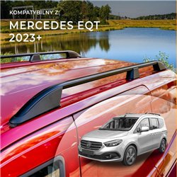 Relingi dachowe do Mercedes EQT (W420) 2023- | Aluminium plastik