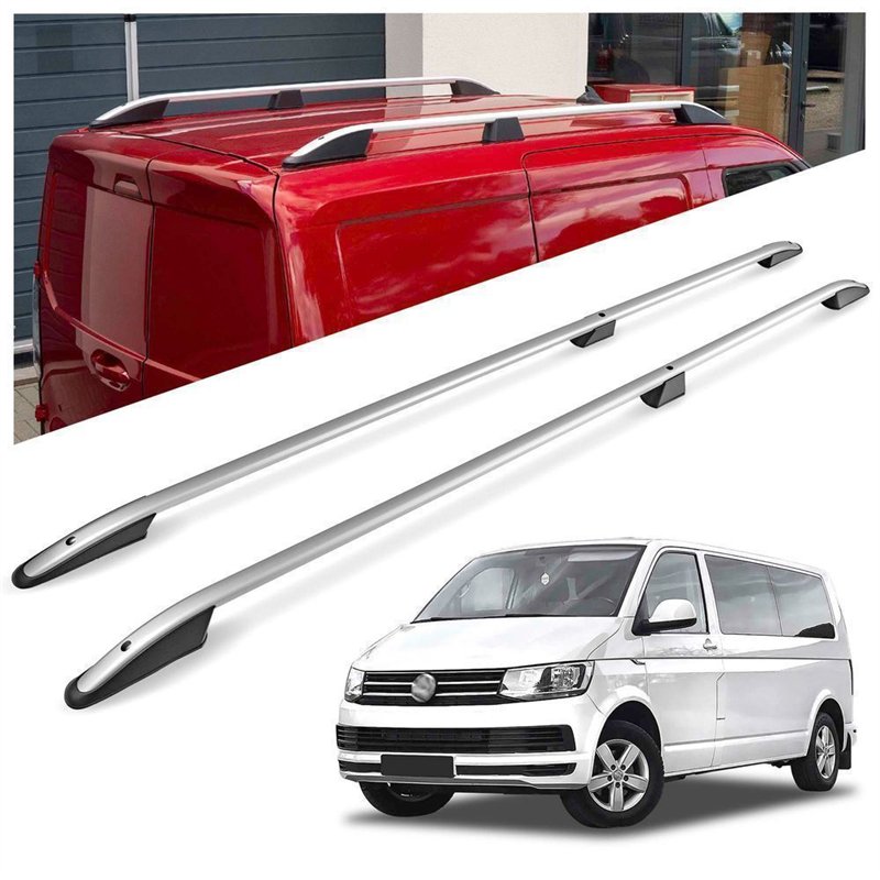 Roof rails for Volkswagen VW Caravelle T6 L2 LWB 2015-2019 Elegance Alumin