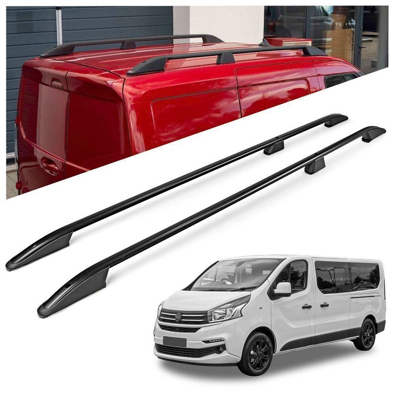 Roof rails for Fiat Talento II 296 X82 L1 SWB 2016-2021 Elegance Aluminum