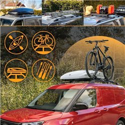 Roof rails for Fiat Talento II 296 X82 L1 SWB 2016-2021 Elegance Aluminum