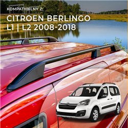 Relingi dachowe do Citroen Berlingo II B9 L1 / L2 L1 L2 2008-2018