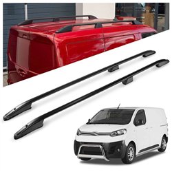 Roof rails for Citroen Jumpy III V H1 L2 Standard 2016- Elegance Aluminum