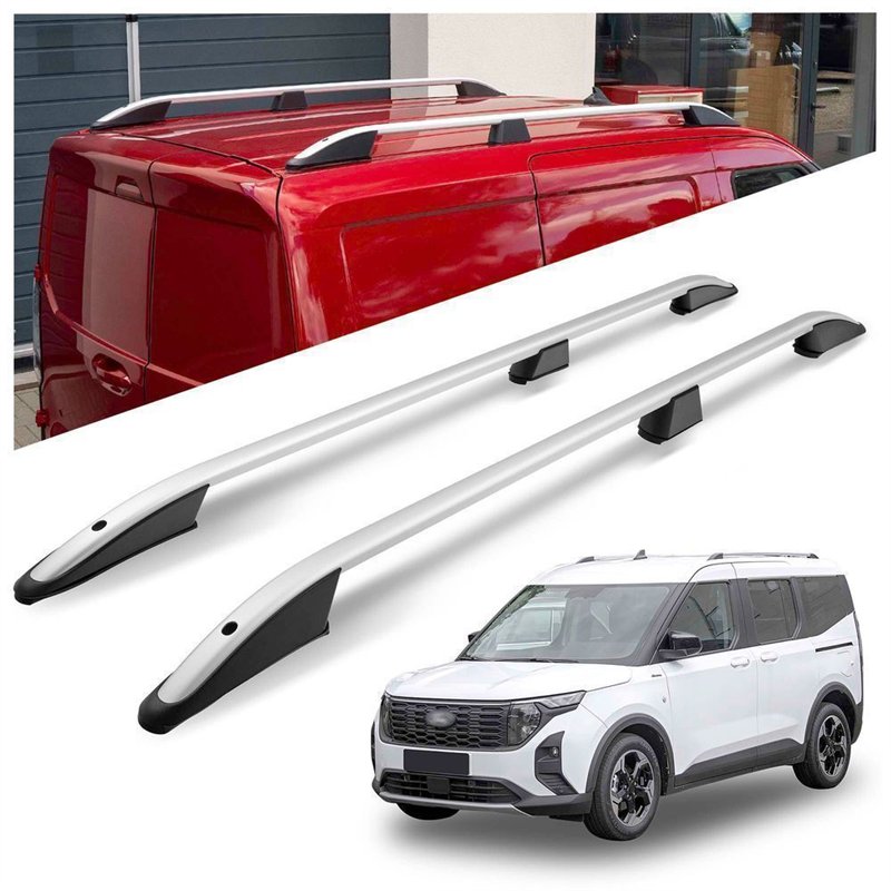 Roof rails for Ford Tourneo Courier II V769 2023- Elegance Aluminum Plasti
