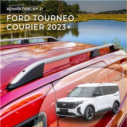 Roof rails for Ford Tourneo Courier II V769 2023- Elegance Aluminum Plasti