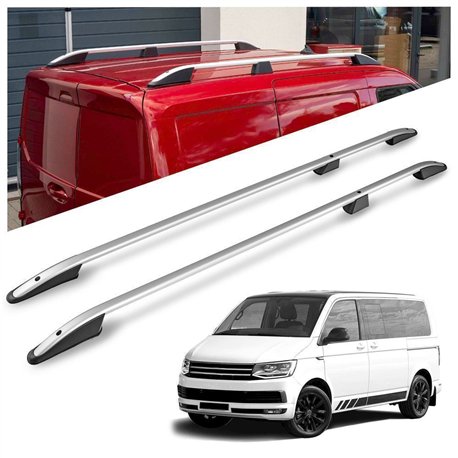 Relingi dachowe Volkswagen VW Multivan T6 L1 SWB 2015-2019 Alum