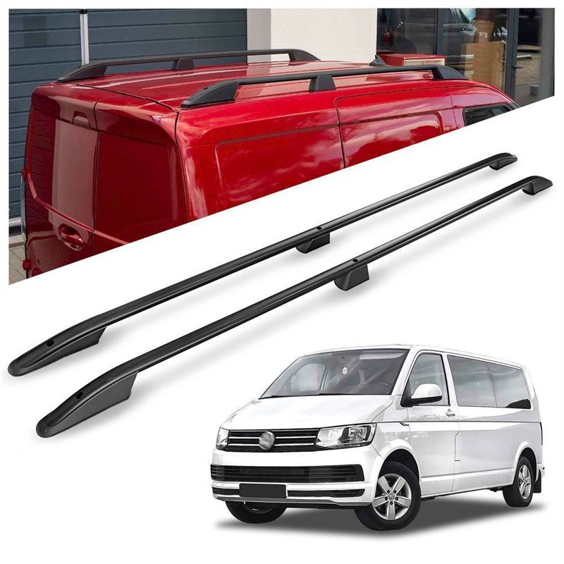 Roof rails for Volkswagen VW Caravelle T6 L2 LWB 2015-2019 Elegance Alumin