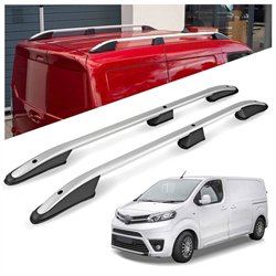 Roof rails for Toyota Proace II MDZ/MPY Compact 2016- Elegance Aluminum Pl