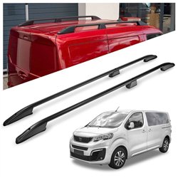 Roof rails for Peugeot Traveller I V L3 2016- Elegance Aluminum Plastic