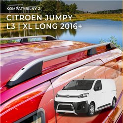Relingi dachowe Citroen Jumpy III V 4D L3 XL 2016- Aluminium pl