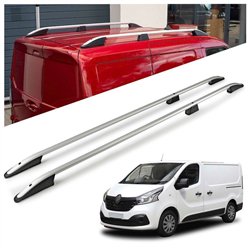 Roof rails for Renault Trafic III FG/JG L1 SWB 2014- Elegance Aluminum Pla