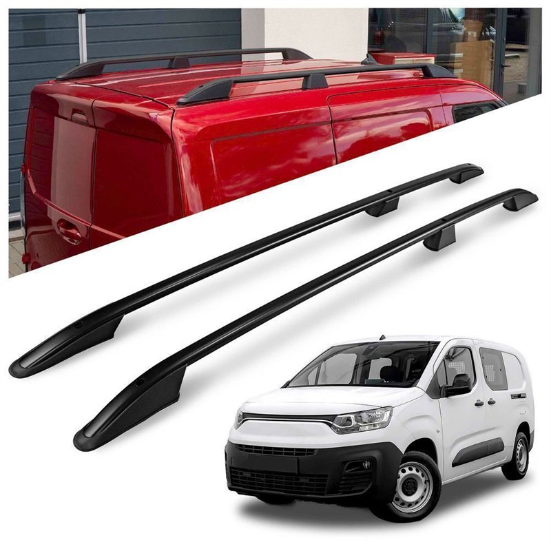Roof rails for Fiat Doblo III 510/511 L2 Maxi 2022- Elegance Aluminum Plas