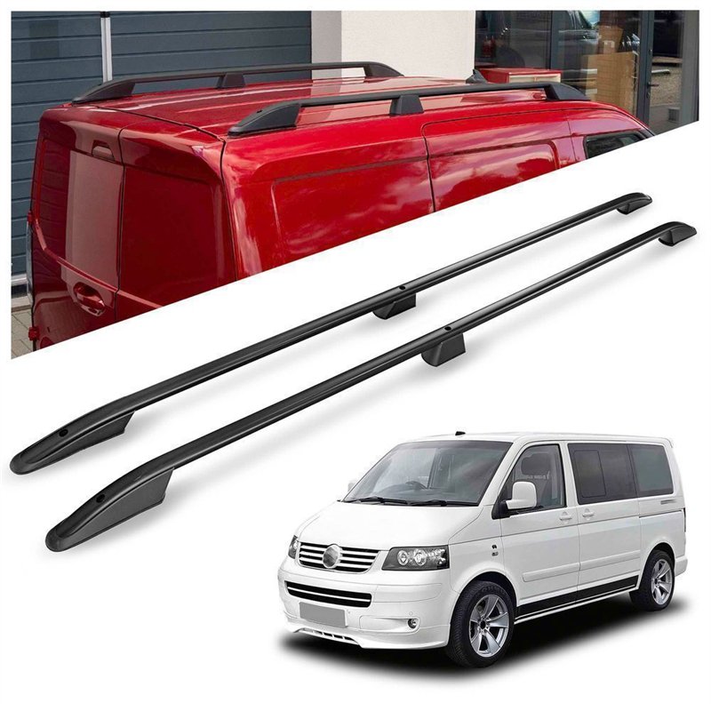 Roof rails for Volkswagen VW Multivan T5 L2 LWB 2003-2015 Elegance Aluminu
